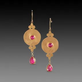 Elegant Ruby Earrings,Jewelry Delicate & Elegant