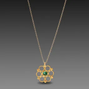 Emerald Mandala Necklace,Jewelry Delicate & Elegant
