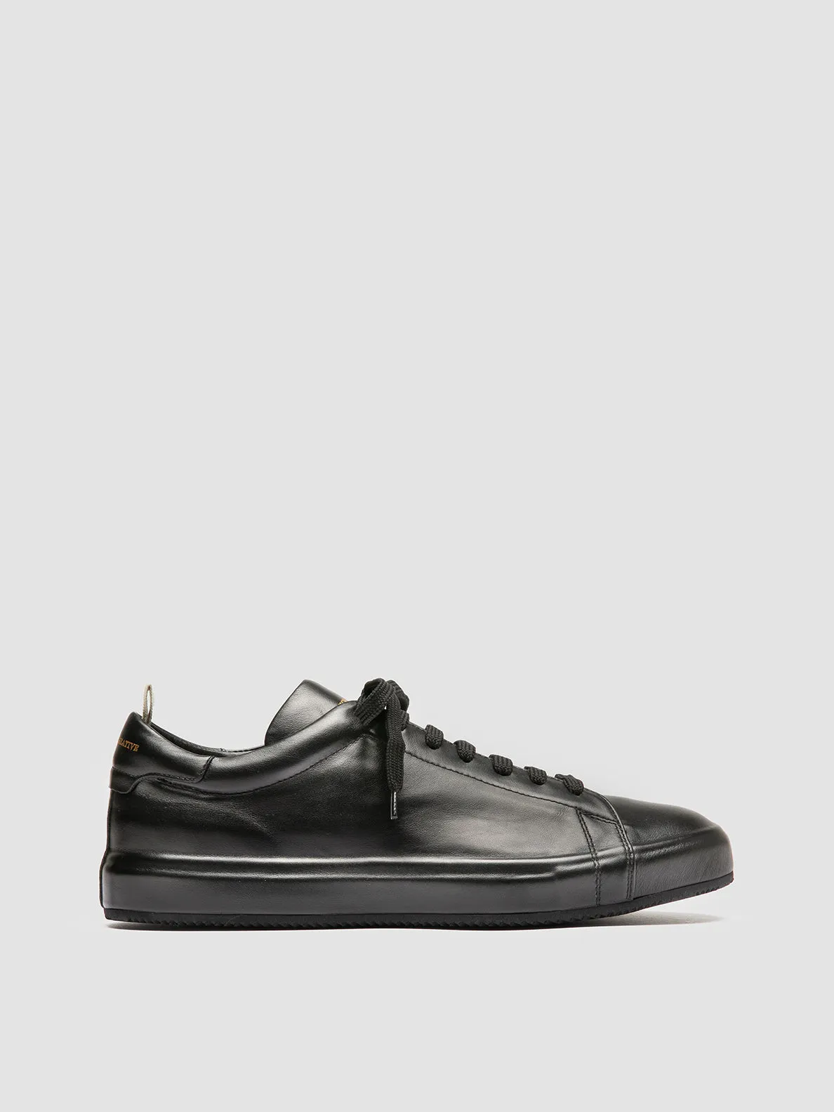 ESSENCE 001 - Black Leather Sneakers,Men