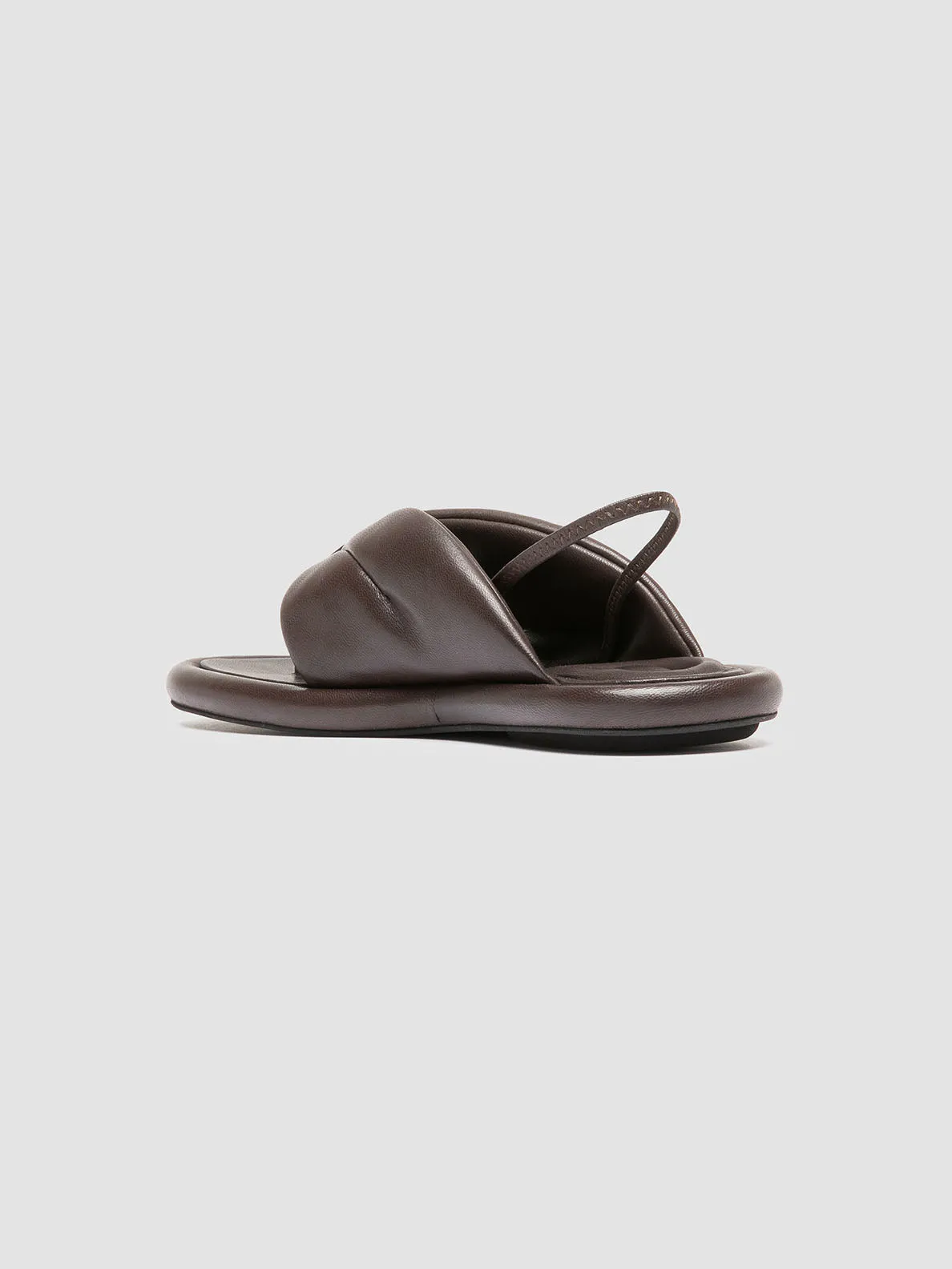 ESTENS 109 - Brown Leather Thong Sandals,Women Sandals