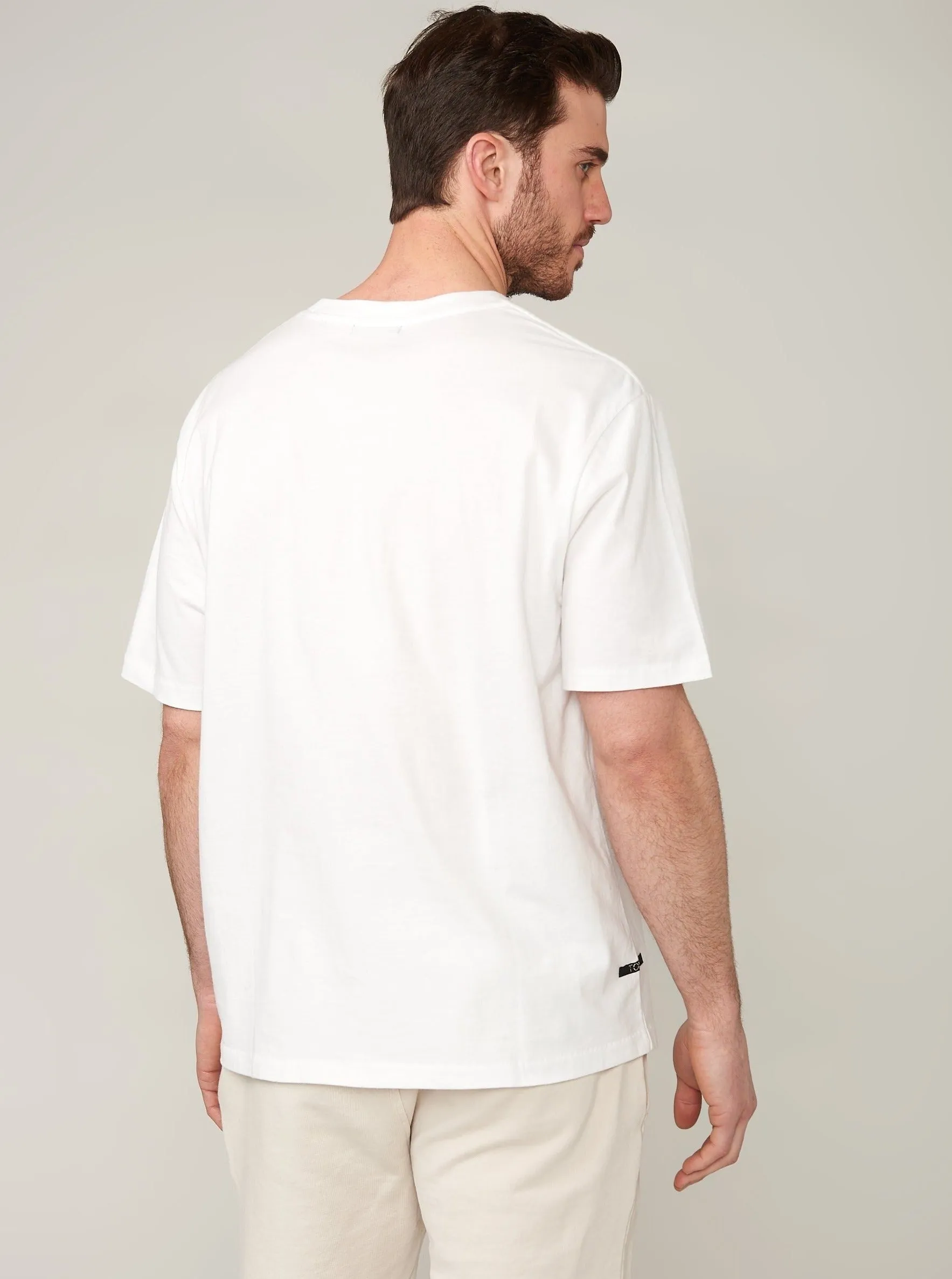 Ethan Brushed Relaxed T - White,Men Tees