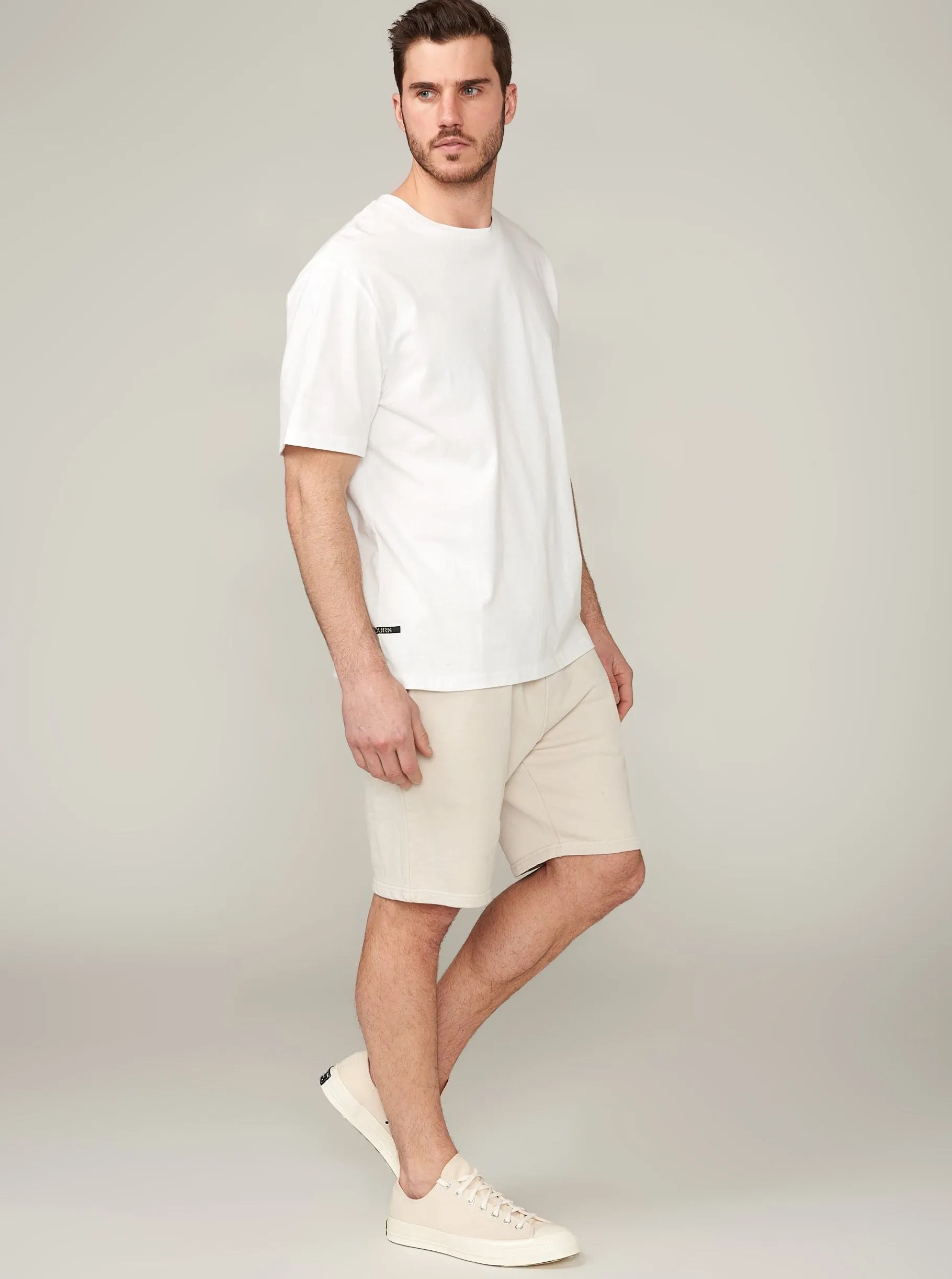Ethan Brushed Relaxed T - White,Men Tees