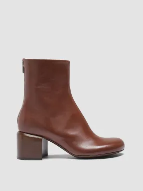 ETHEL 004 - Brown Nappa leather Ankle Boots,Women