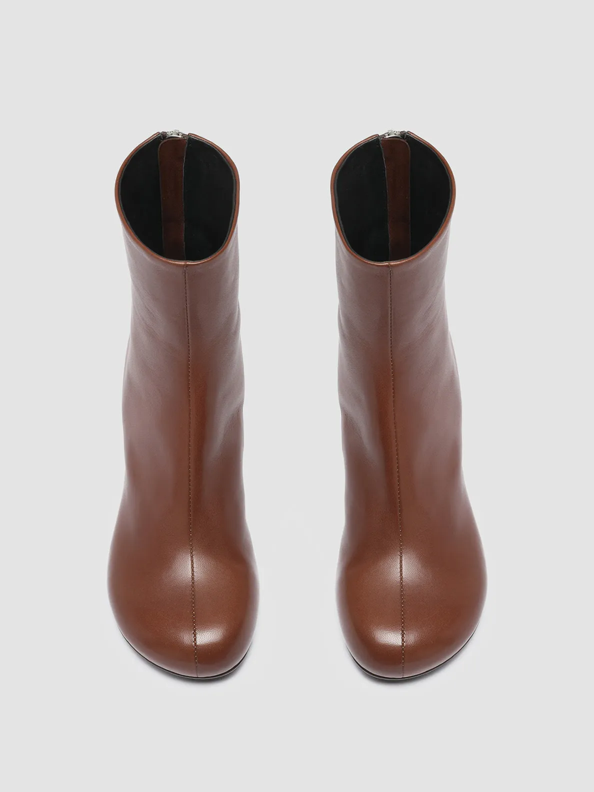 ETHEL 004 - Brown Nappa leather Ankle Boots,Women