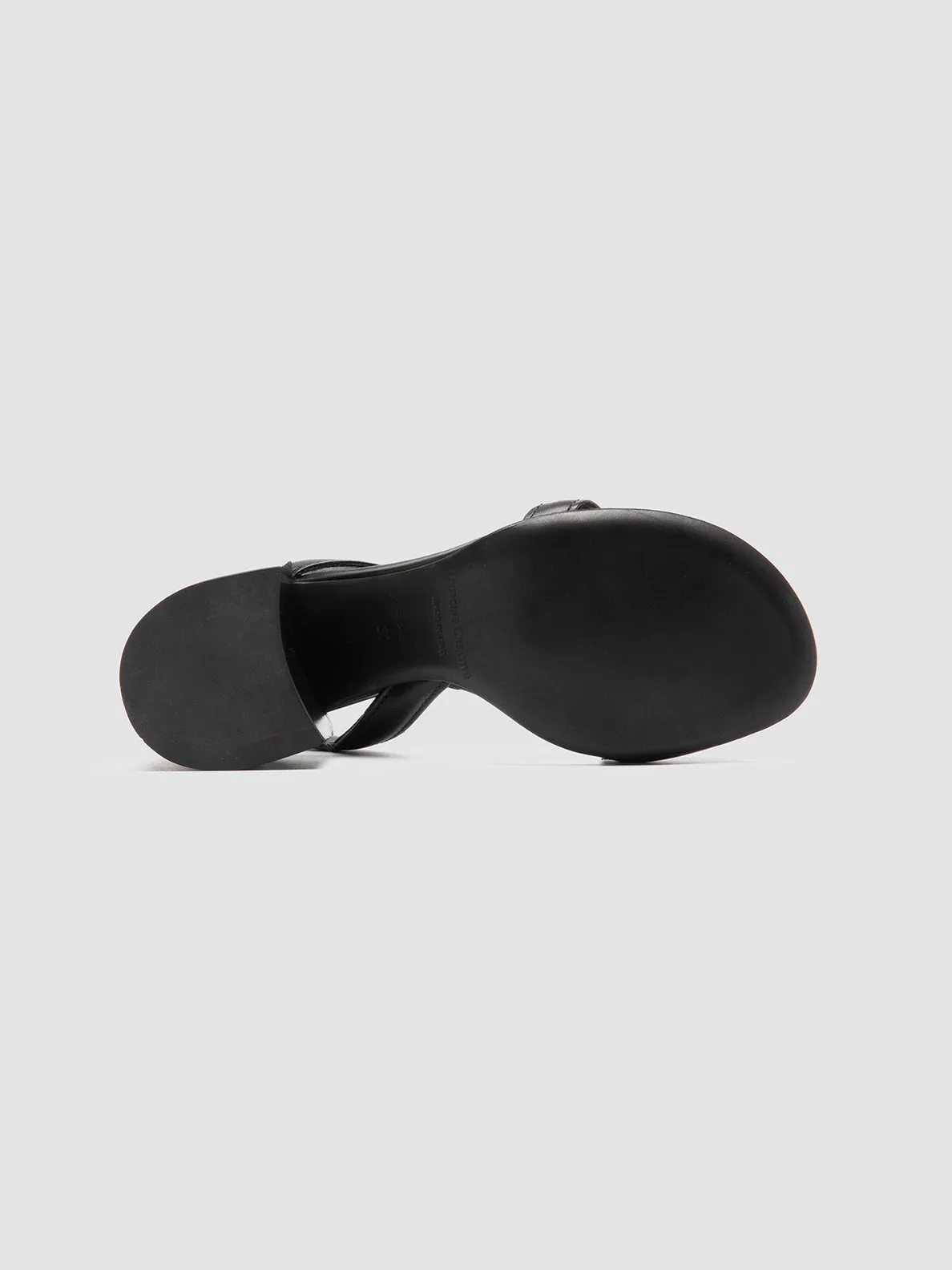 ETHEL 023 - Black Leather Sandals,Women Sandals