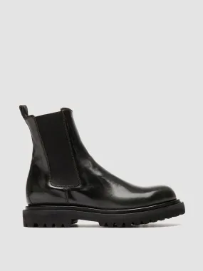EVENTUAL DD 103 - Dark Green Leather Chelsea Boots,Men Boots