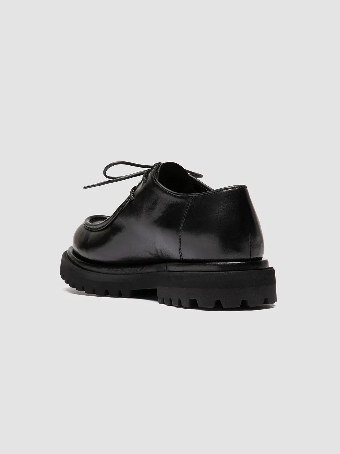 EVENTUAL DD 109 - Black Leather Derby Shoes,Men Derby Shoes