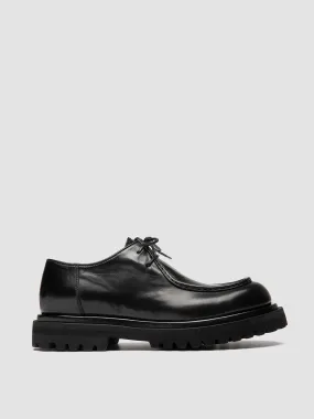 EVENTUAL DD 109 - Black Leather Derby Shoes,Men Derby Shoes