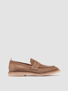 FLEXUS 002 - Taupe Suede Penny Loafers,Men