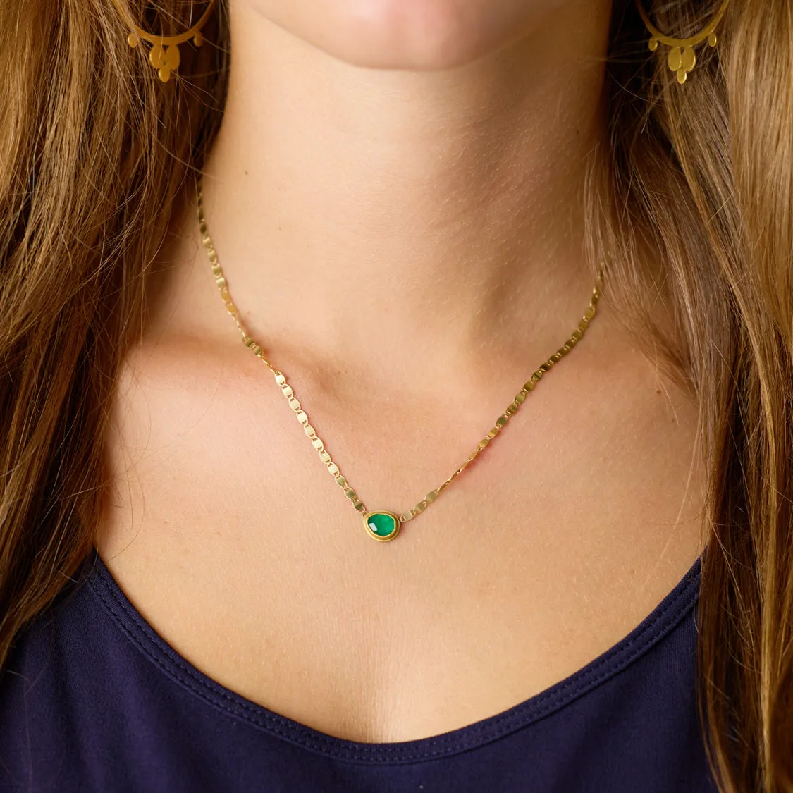Floating Emerald Necklace,Jewelry Delicate & Elegant