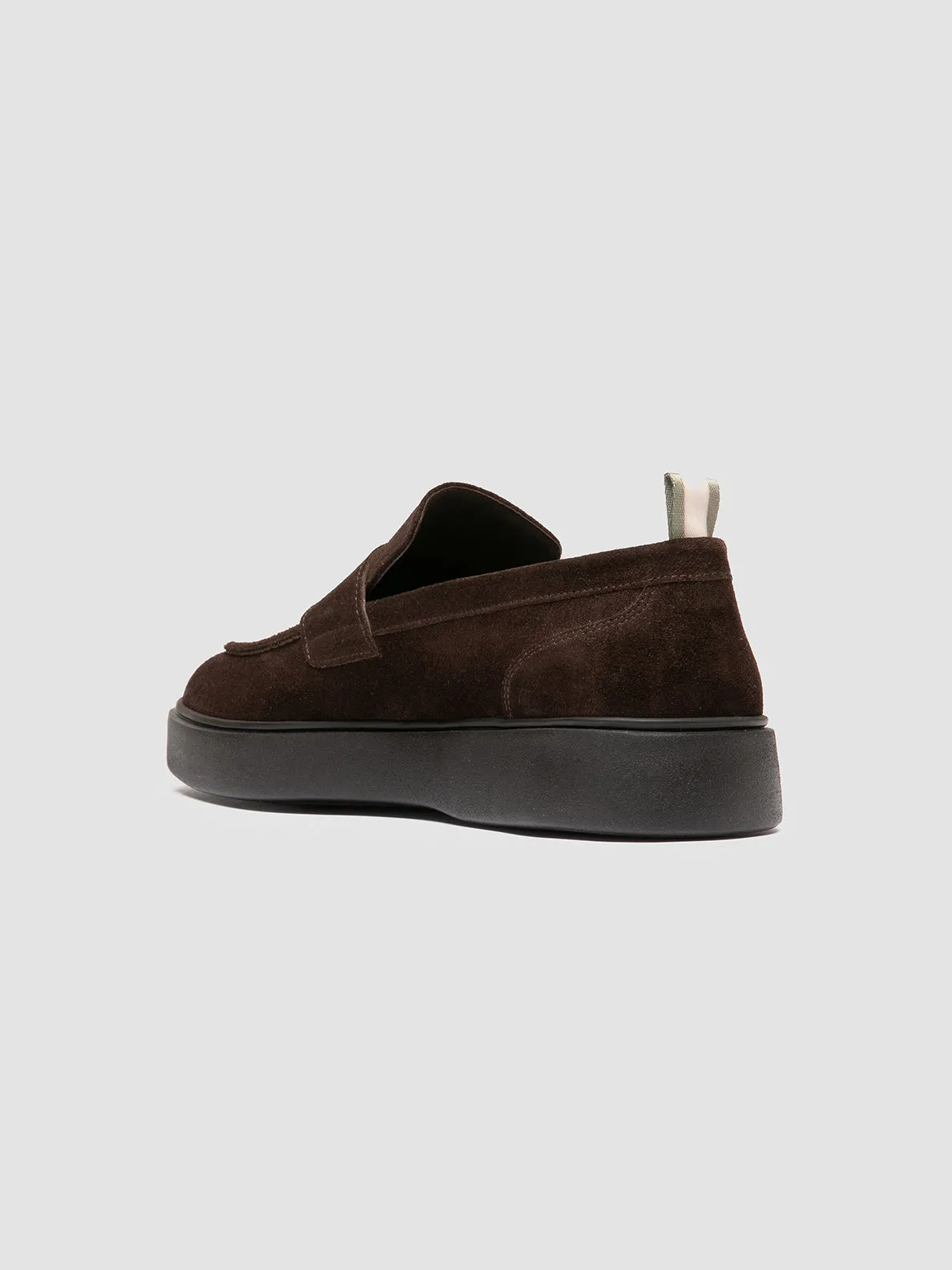 FRAME 001 - Brown Suede Penny Loafers,Men