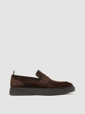 FRAME 001 - Brown Suede Penny Loafers,Men