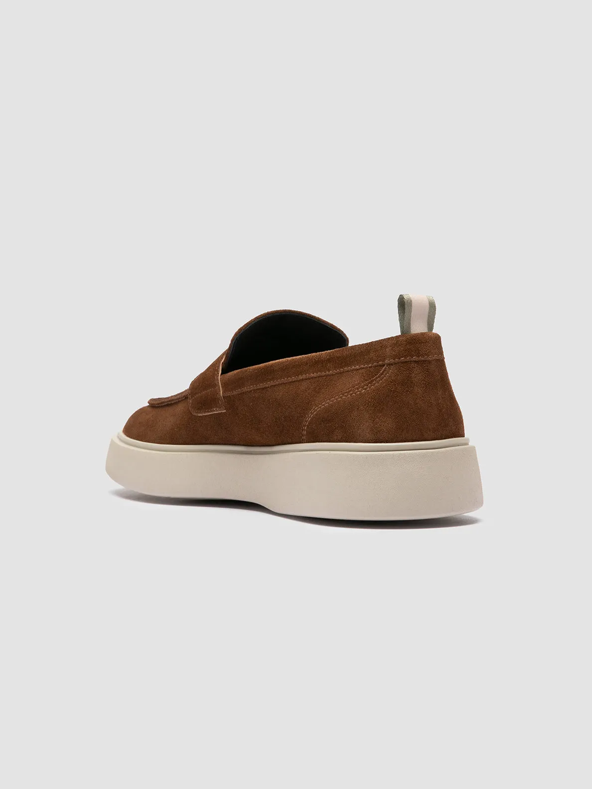 FRAME 001 - Brown Suede Penny Loafers,Men