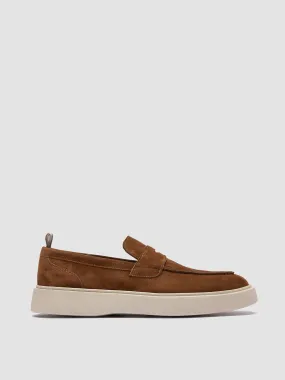 FRAME 001 - Brown Suede Penny Loafers,Men