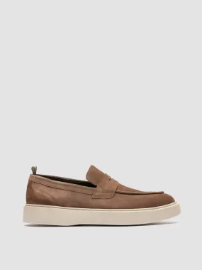 FRAME 001 - Brown Suede Penny Loafers,Men