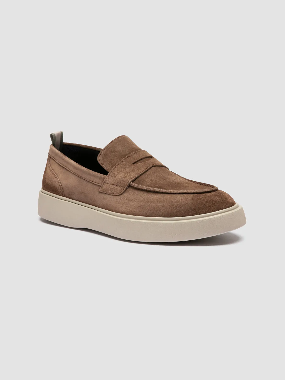FRAME 001 - Brown Suede Penny Loafers,Men