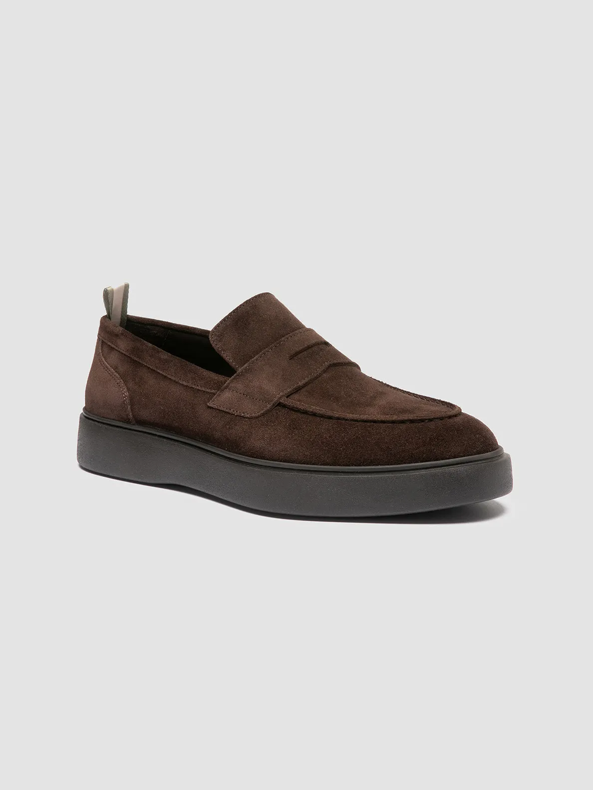 FRAME 001 - Brown Suede Penny Loafers,Men
