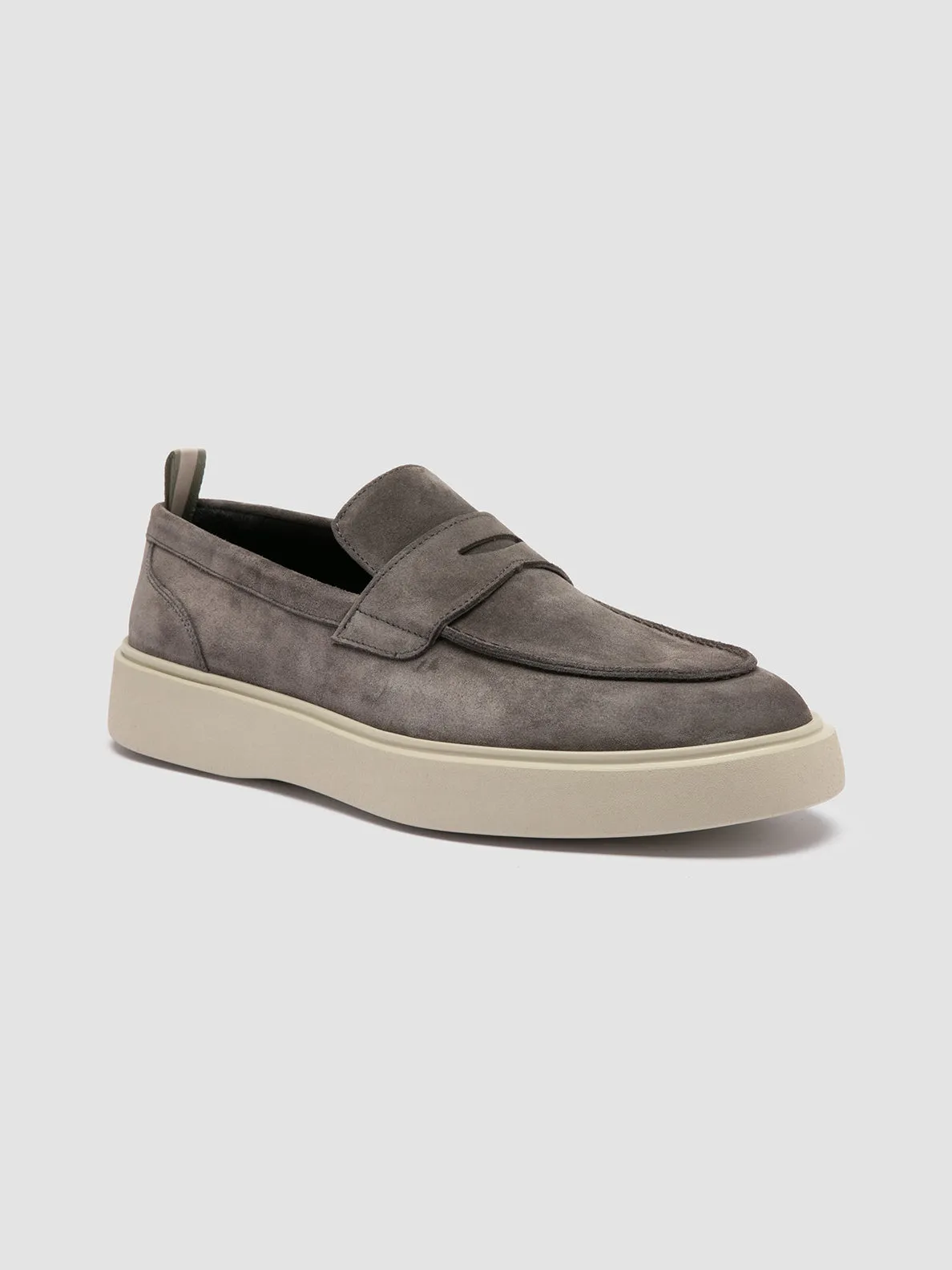 FRAME 001 - Grey Suede Penny Loafers,Men