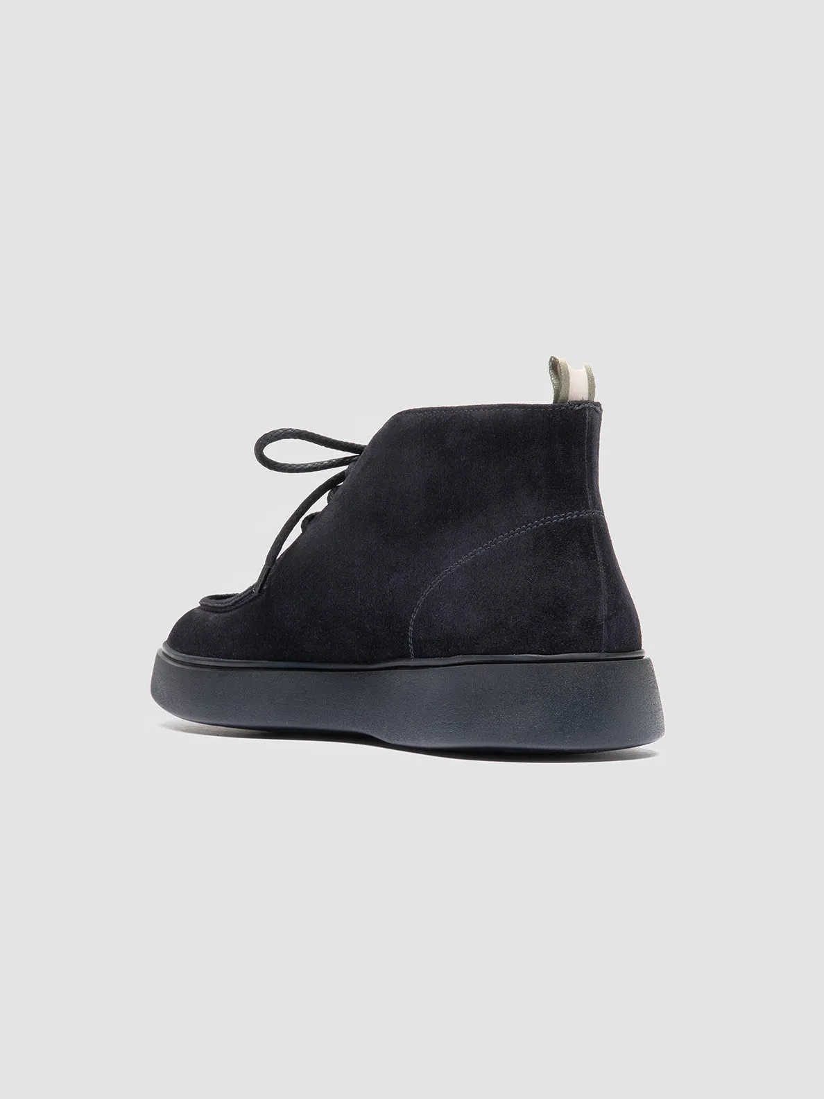 FRAME 002 - Navy Suede Chukka Boots,Men Boots