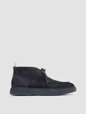 FRAME 002 - Navy Suede Chukka Boots,Men Boots