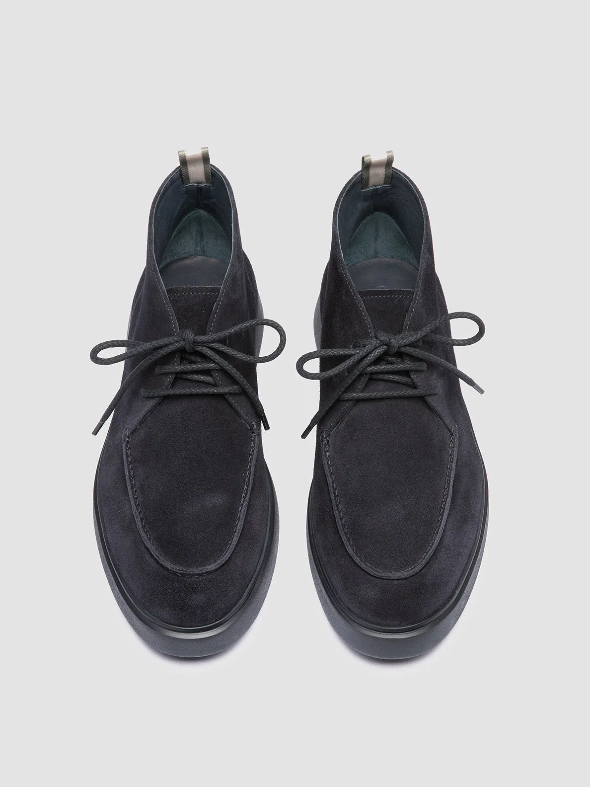 FRAME 002 - Navy Suede Chukka Boots,Men Boots