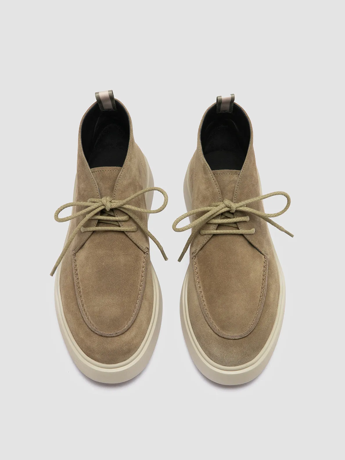 FRAME 002 - Taupe Suede Chukka Boots,Men Boots