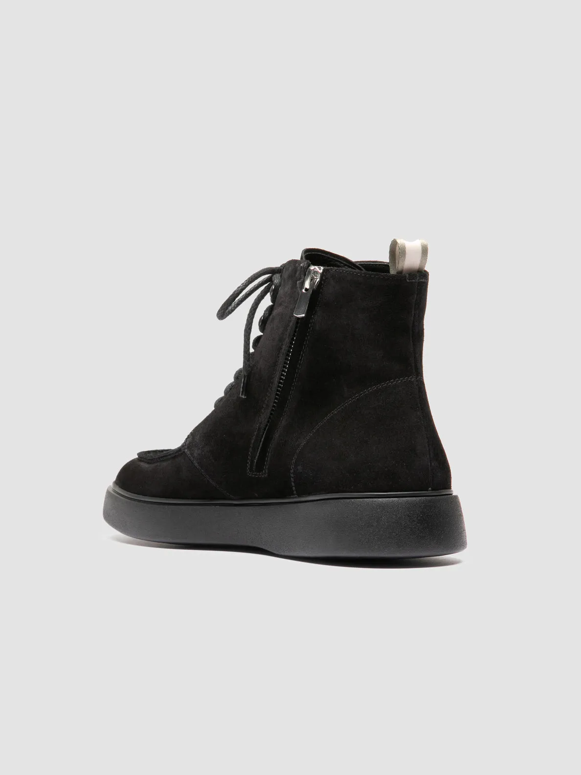 FRAME 004 - Black Suede Lace-up Boots,Men Boots
