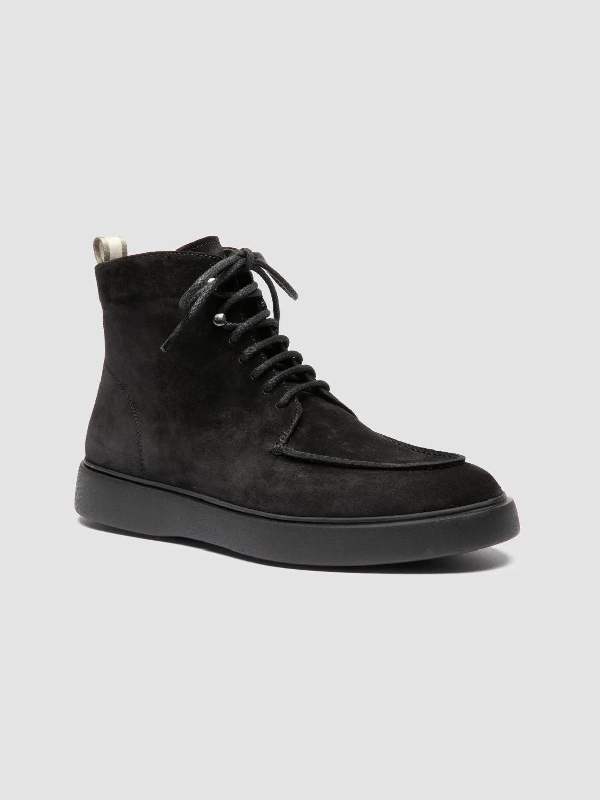 FRAME 004 - Black Suede Lace-up Boots,Men Boots