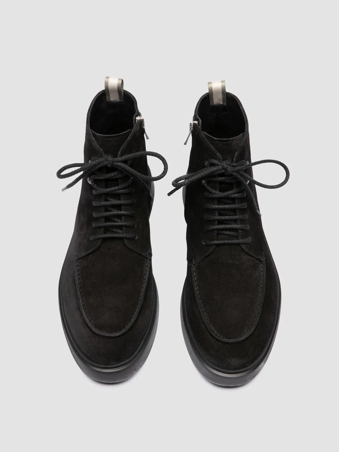 FRAME 004 - Black Suede Lace-up Boots,Men Boots
