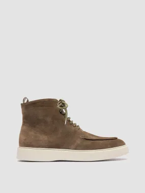 FRAME 004 - Brown Suede Lace-up Boots,Men Boots