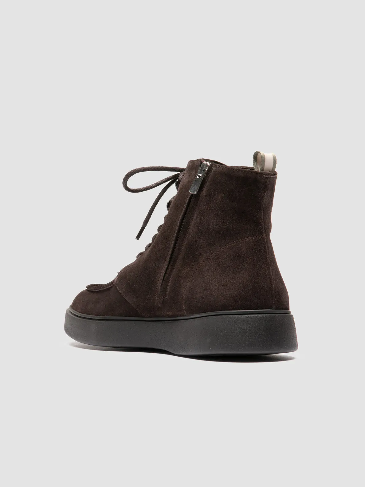 FRAME 004 - Brown Suede Lace-up Boots,Men Boots