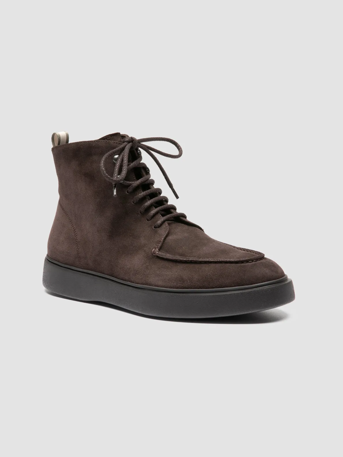 FRAME 004 - Brown Suede Lace-up Boots,Men Boots