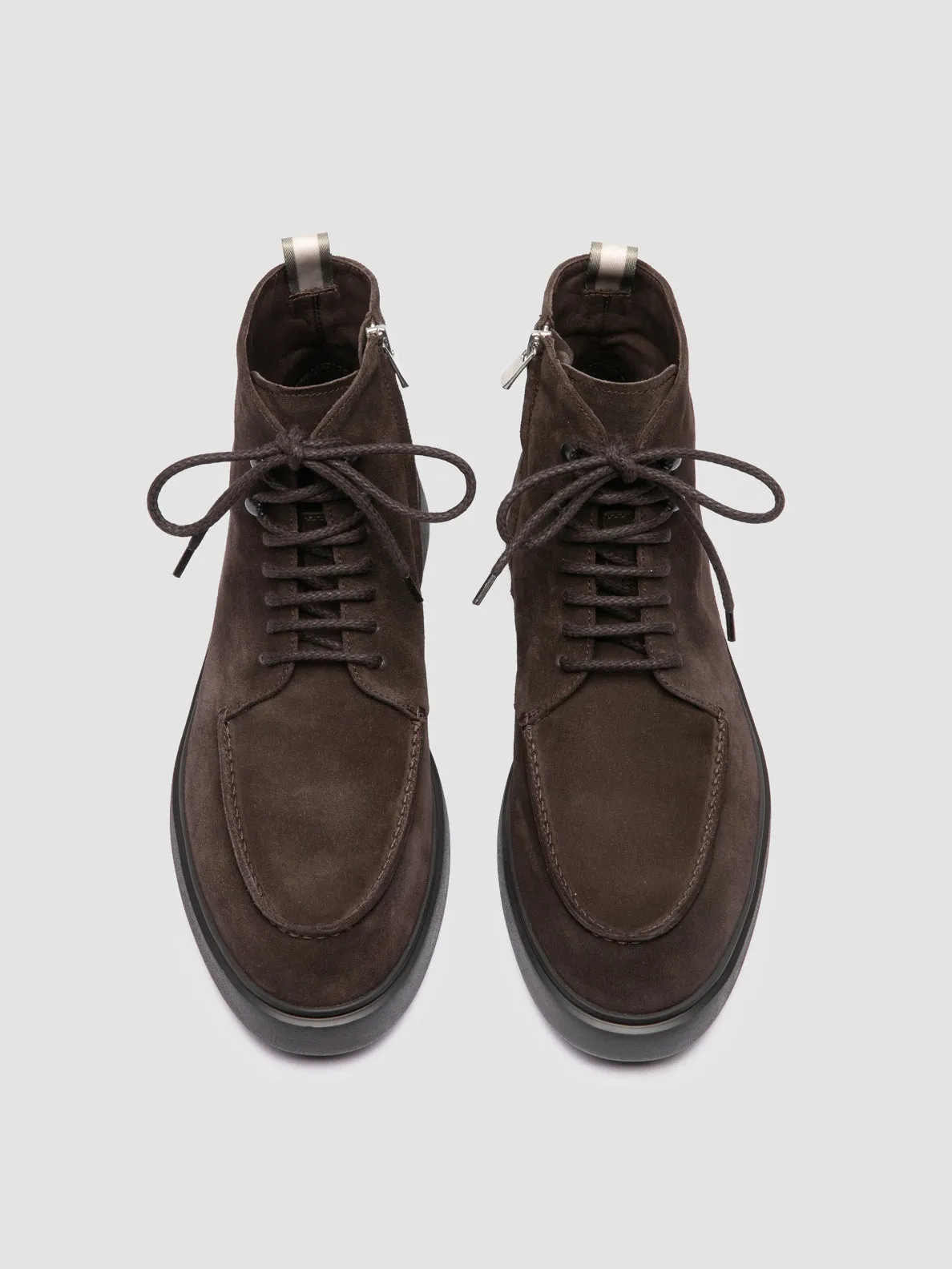 FRAME 004 - Brown Suede Lace-up Boots,Men Boots