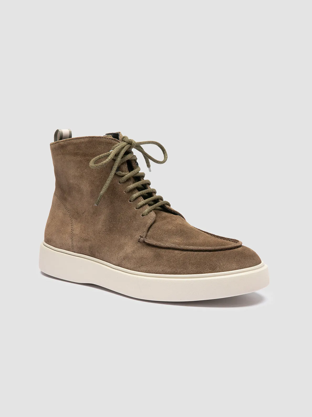 FRAME 004 - Brown Suede Lace-up Boots,Men Boots