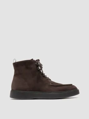 FRAME 004 - Brown Suede Lace-up Boots,Men Boots