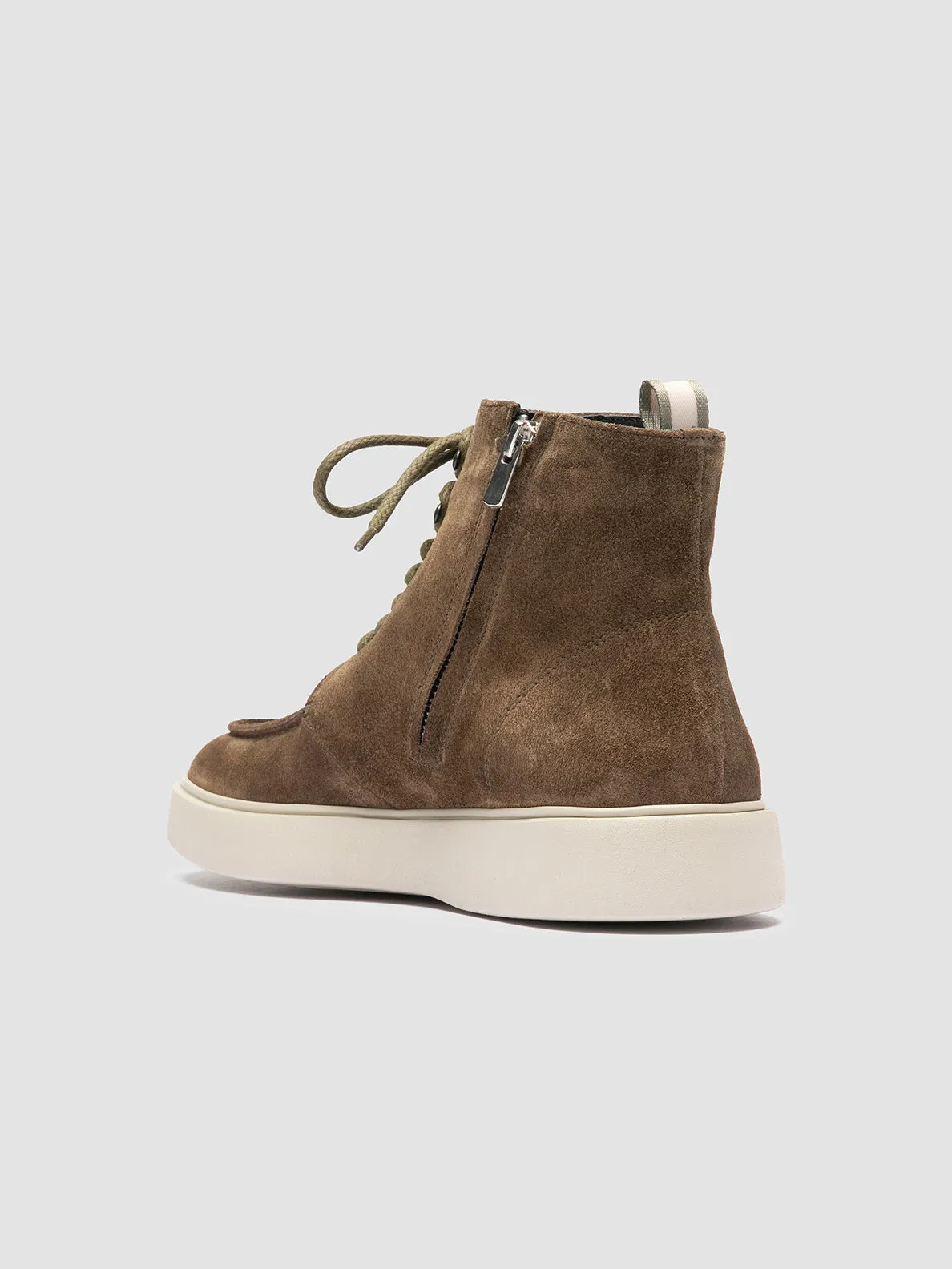 FRAME 004 - Brown Suede Lace-up Boots,Men Boots