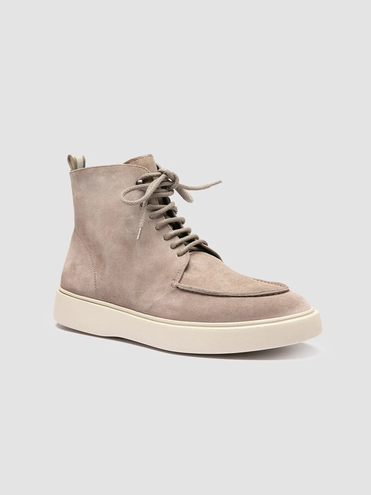 FRAME 004 - Grey Suede Lace-up Boots,Men Boots