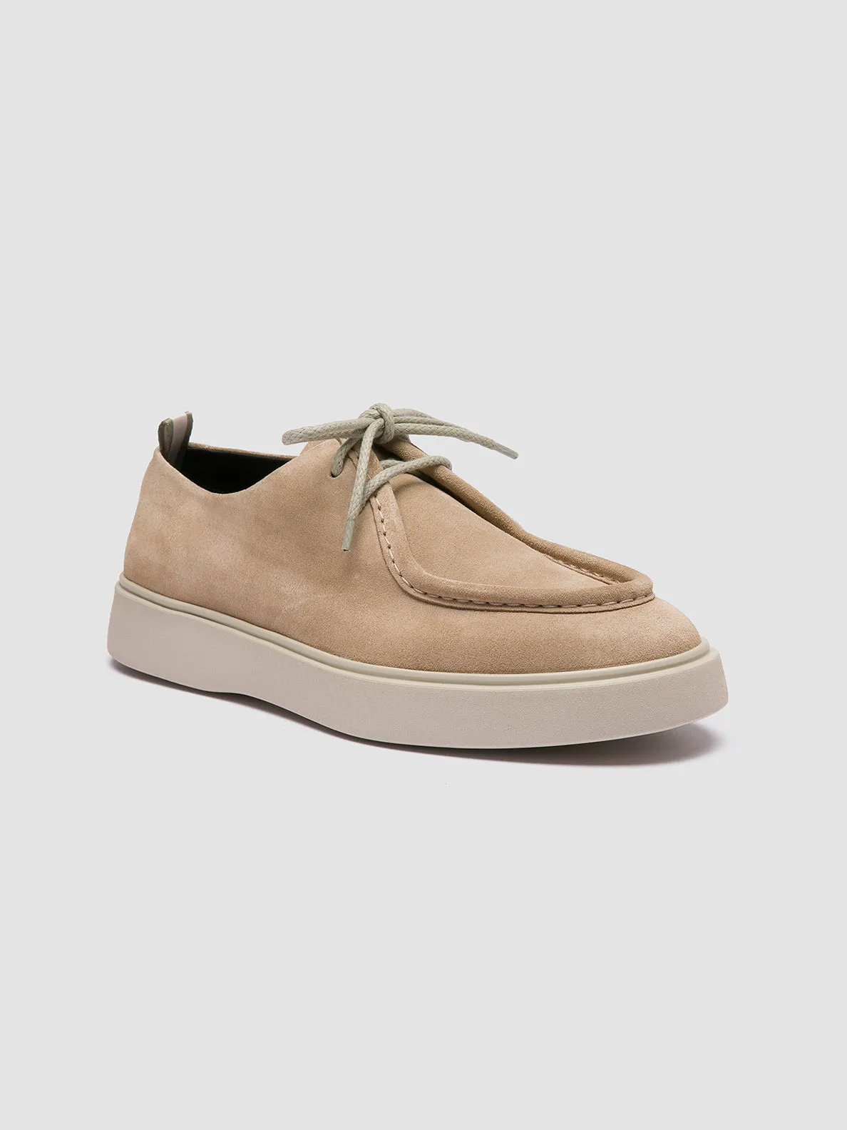 FRAME 011 - Beige Suede Derby Shoes,Men Derby Shoes