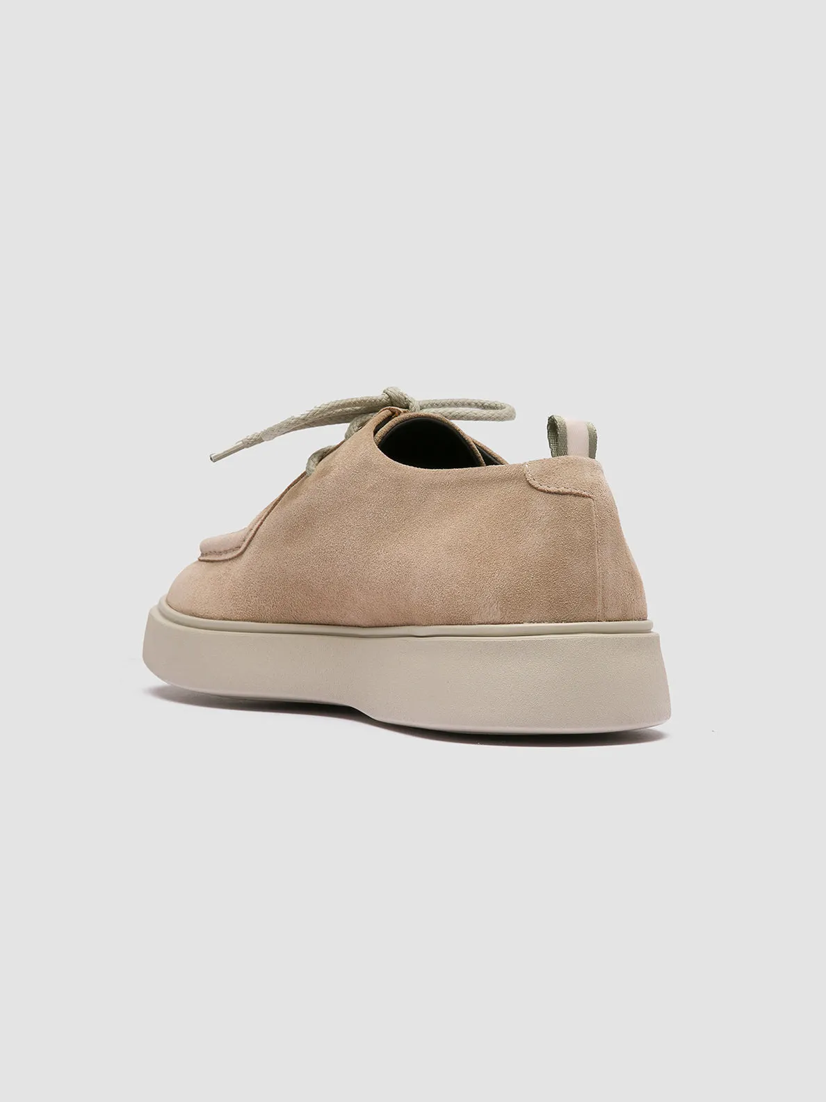 FRAME 011 - Beige Suede Derby Shoes,Men Derby Shoes