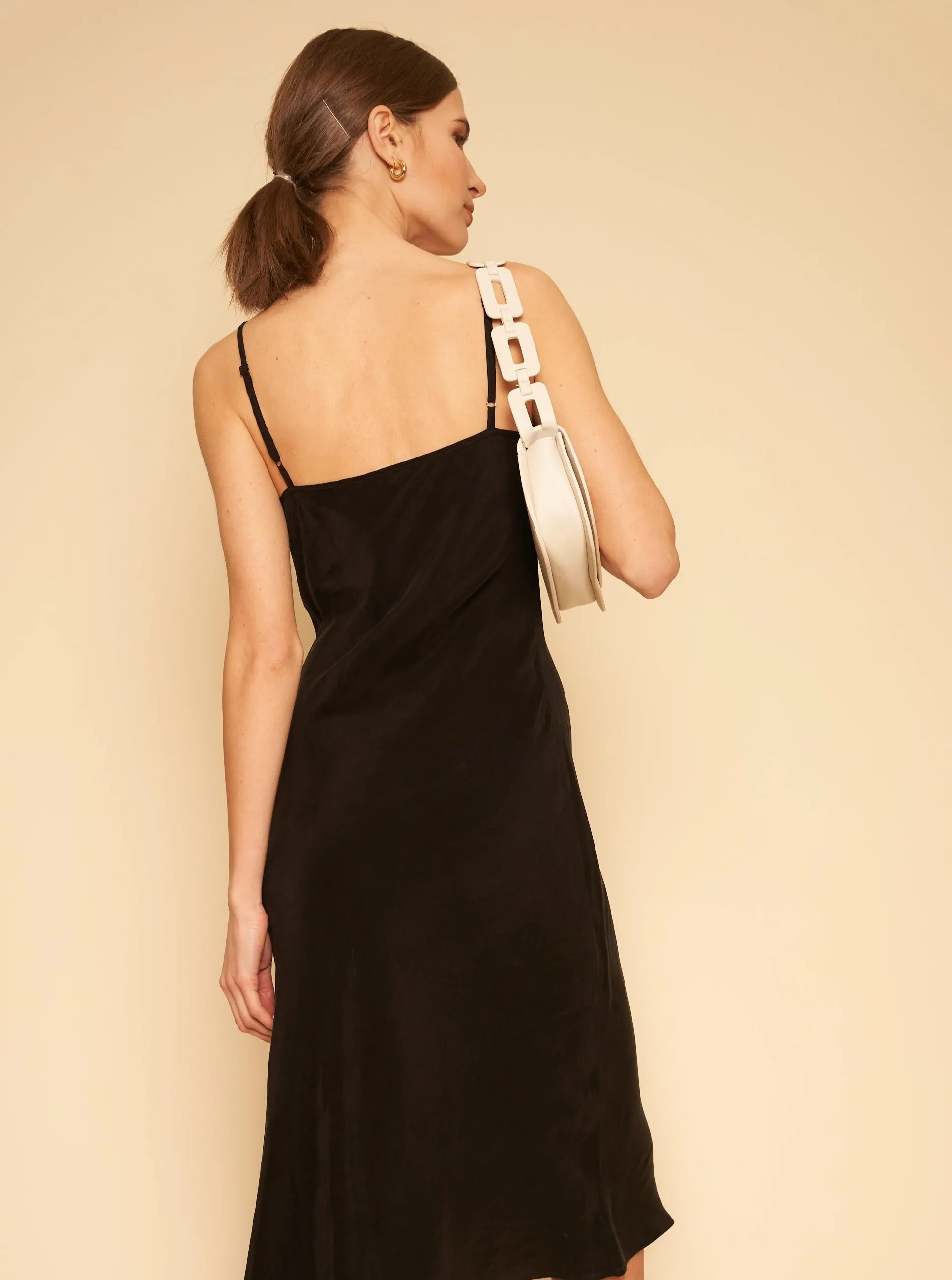 Freya Slip Dress - Black,Women Dresses