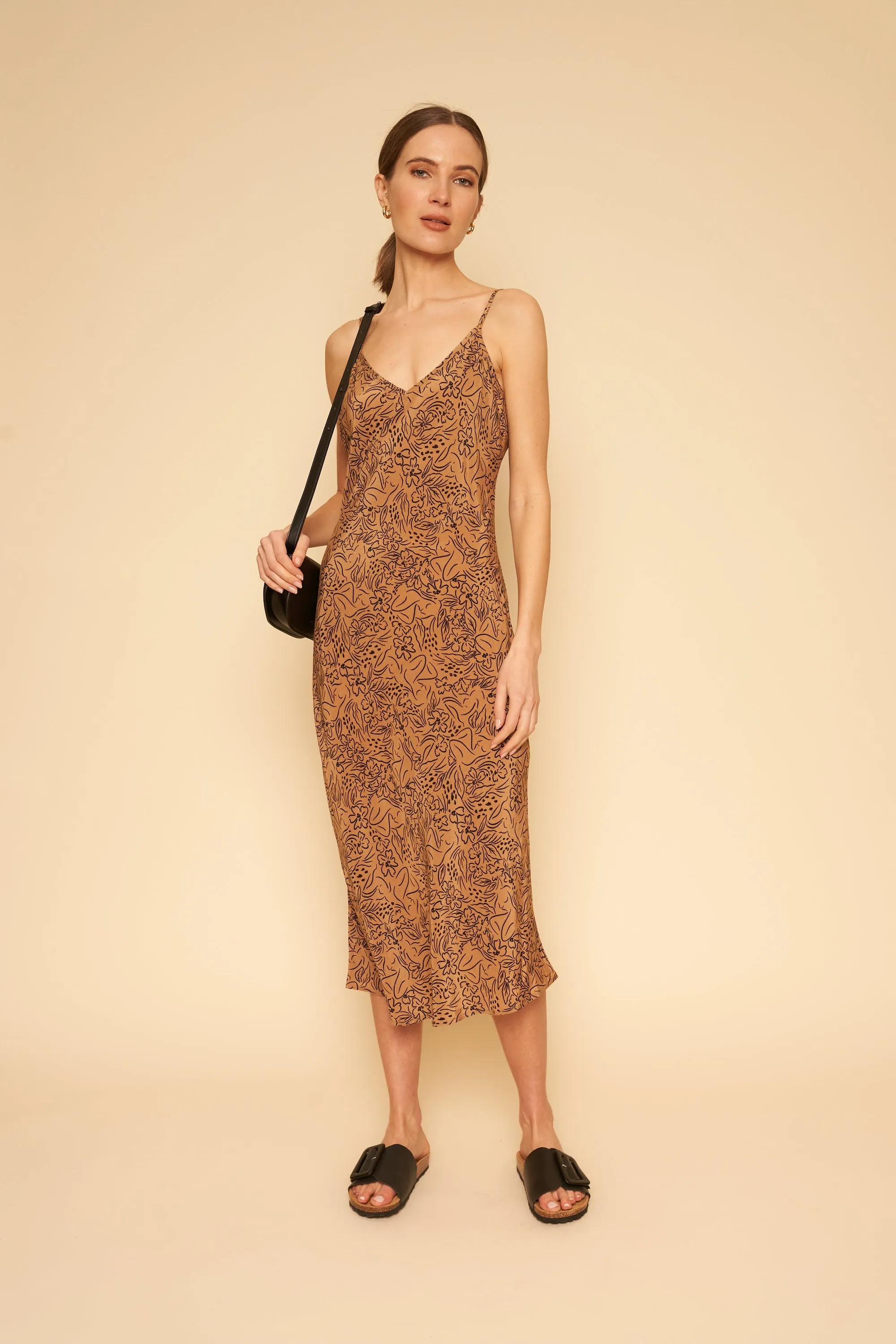 Freya Slip Dress - Lady Print,Women Dresses