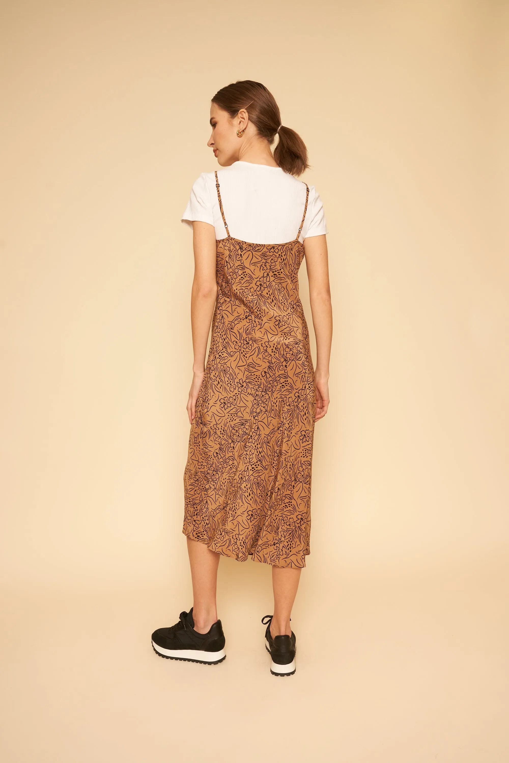 Freya Slip Dress - Lady Print,Women Dresses