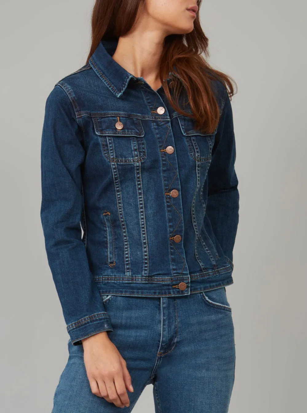GABRIELLA-CSN Classic Denim Jacket - Cool Starry Night,Women