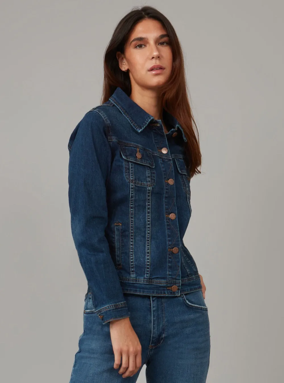 GABRIELLA-CSN Classic Denim Jacket - Cool Starry Night,Women