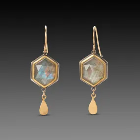 Geometric Labradorite Earrings,Jewelry Delicate & Elegant