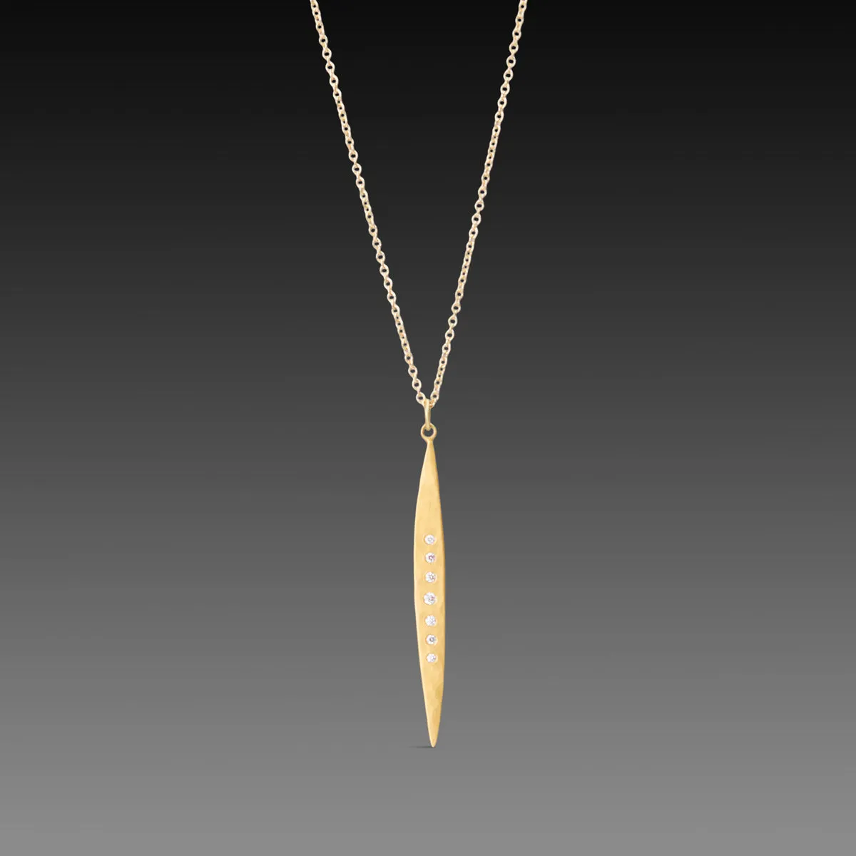 Gold Long Leaf Necklace with Diamonds,Jewelry Delicate & Elegant