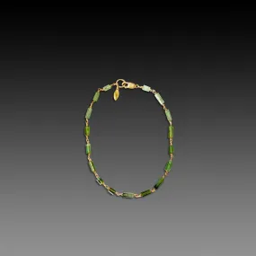 Green Tourmaline Beads Bracelet,Jewelry Delicate & Elegant