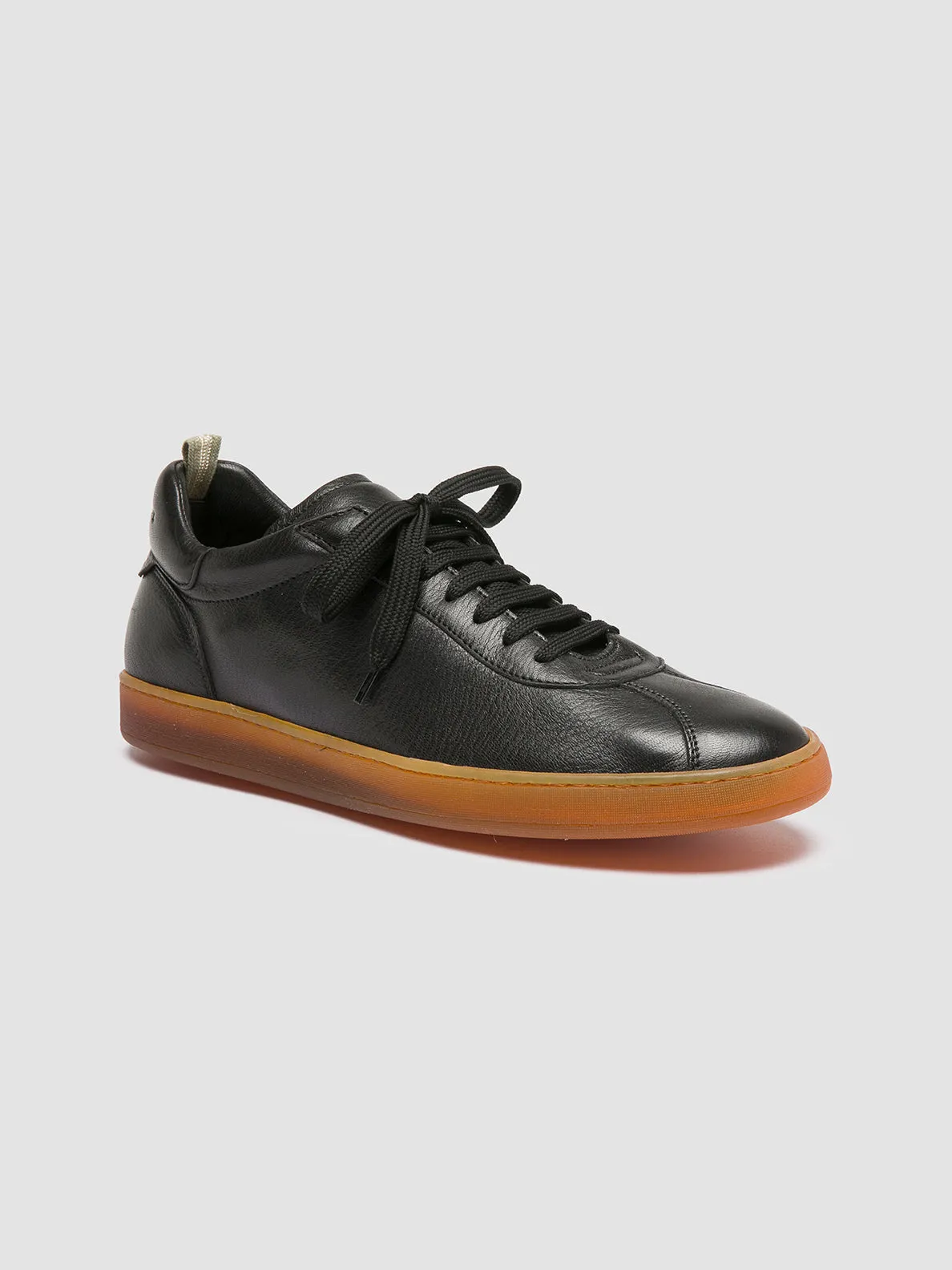 HALO 001 - Black Leather Sneakers,Men