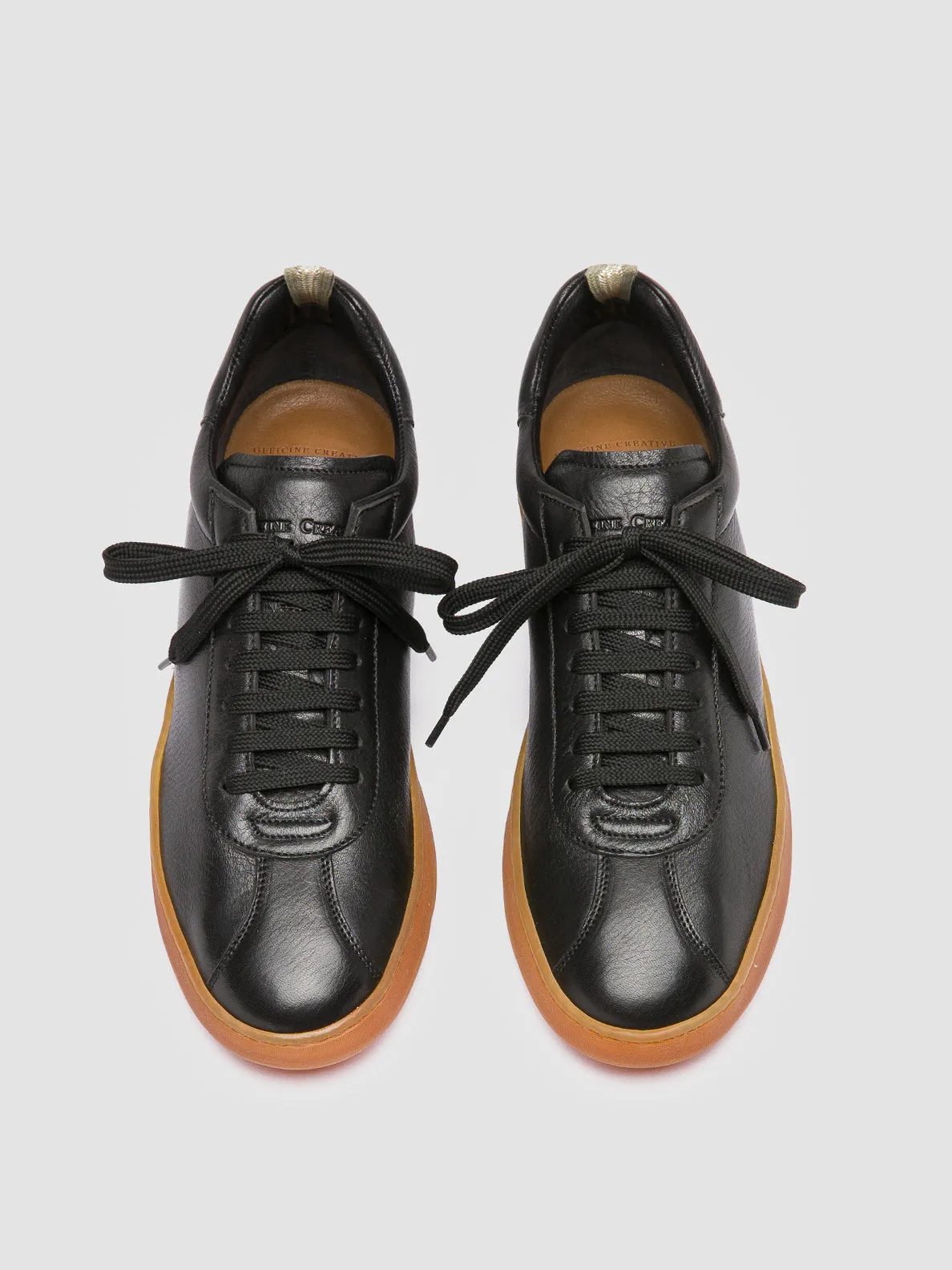 HALO 001 - Black Leather Sneakers,Men