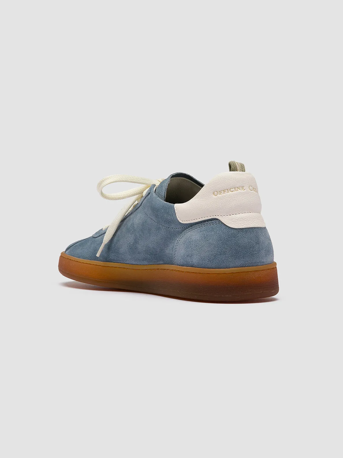 HALO 001 - Blue Leather and Suede Sneakers,Men